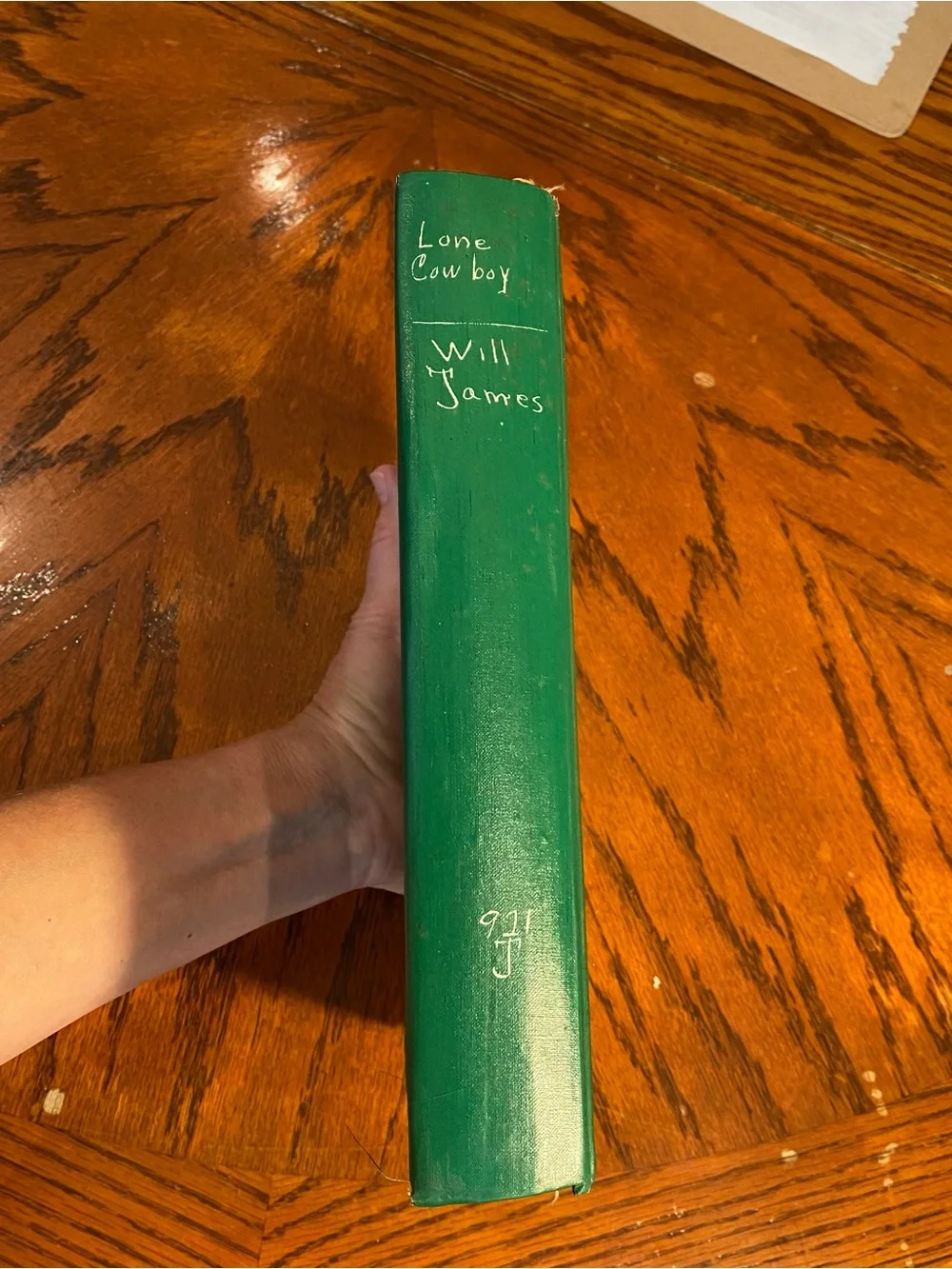 Old Book- Lone Cowboy by Will James also includes a lithograph by CW Anderson